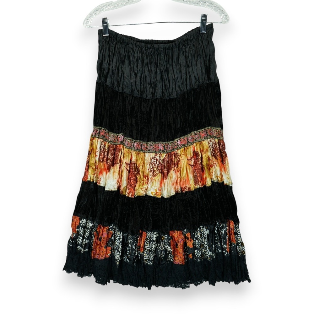 Sunny Leigh Medium Floral Print A Line Knee Length Skirt Women's